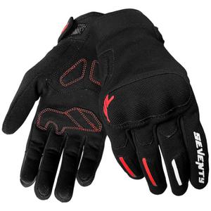 Moottoripyöräilykäsineet Seventy Degrees SD-C40 Asphalt musta ja punainen