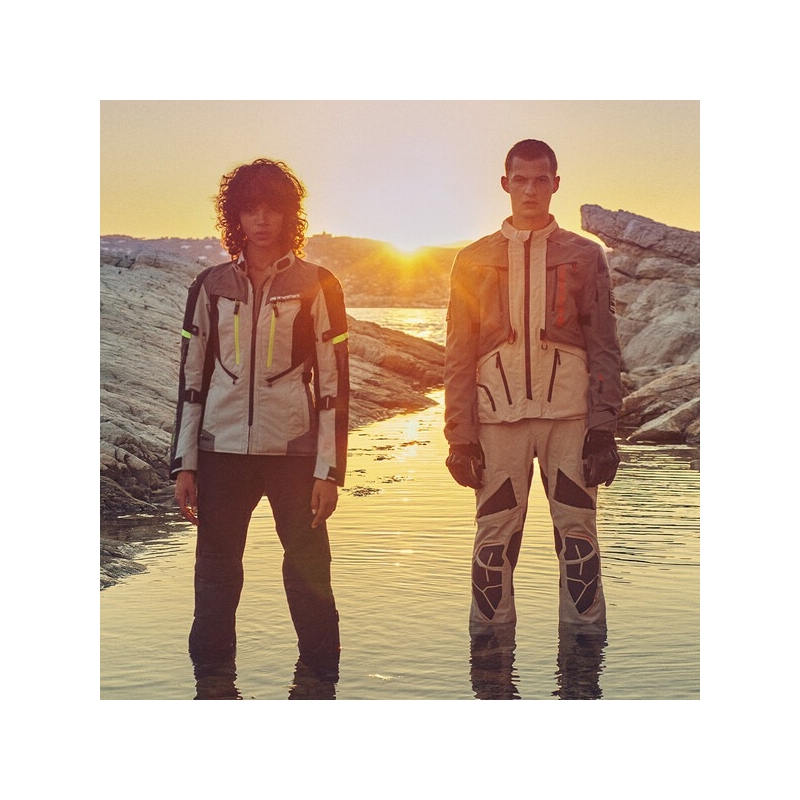 Alpinestars AMT-10R DRYSTAR XF moottoripyöräilyhousut hiekka-musta-oranssi