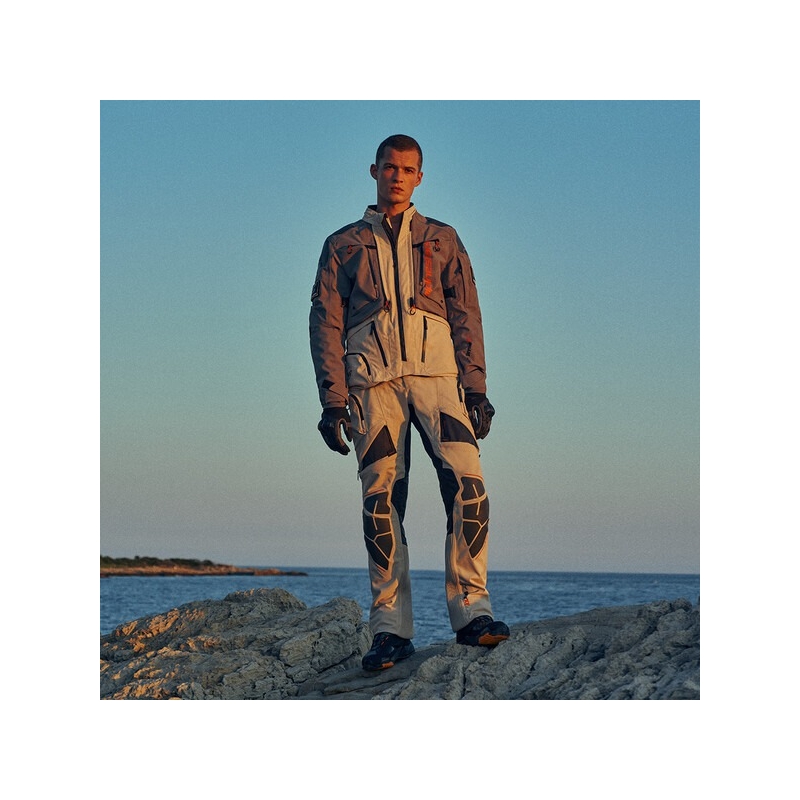 Alpinestars AMT-10R DRYSTAR XF moottoripyöräilyhousut hiekka-musta-oranssi