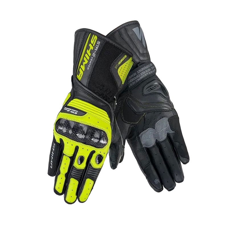 Moottoripyöräilyhanskat Shima STR-2 Vent fluo keltainen
