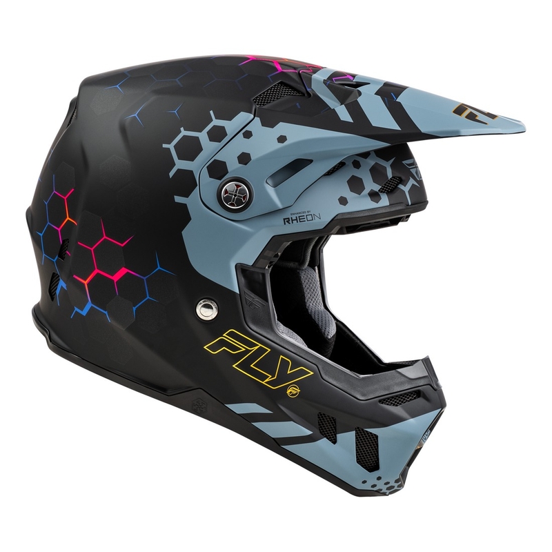 Motocross kypärä FLY Racing Formula CC Tektonic musta-harmaa