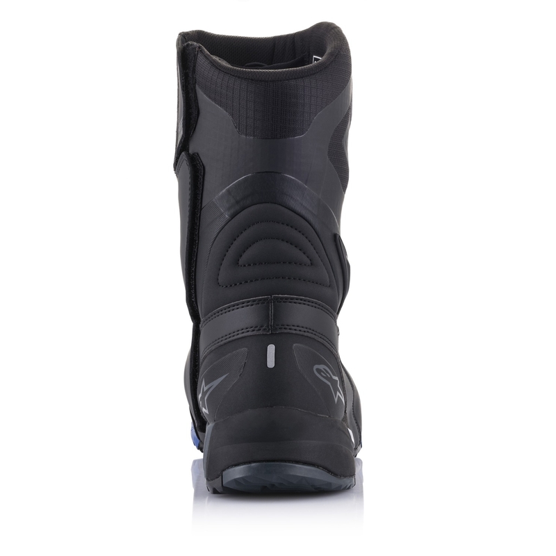 Alpinestars RT-8 GORE-TEX mustat ja siniset moottoripyöräsaappaat
