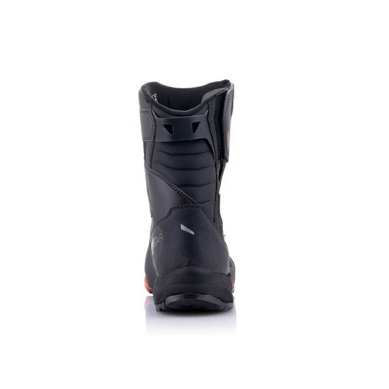 Alpinestars RT-7 DRYSTAR mustat ja punaiset moottoripyöräsaappaat