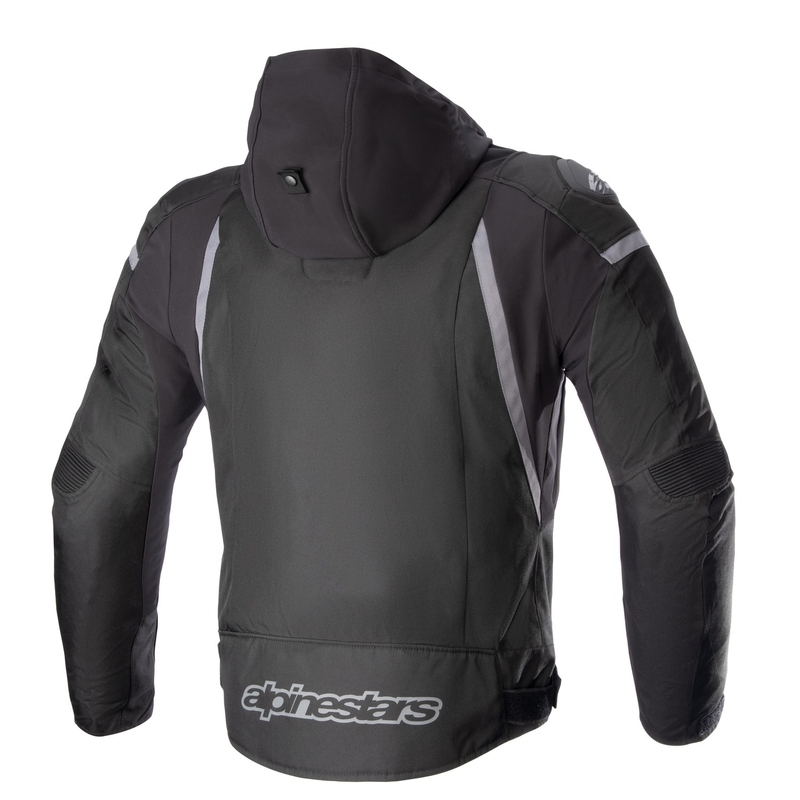 Alpinestars Zaca Vedenpitävä Moottoripyöräily takki Musta-Tummanharmaa