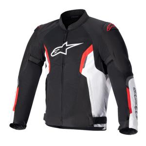 Moottoripyöräily takki Alpinestars AST AIR TECH-AIR 5 yhteensopiva musta-valkoinen-fluo punainen