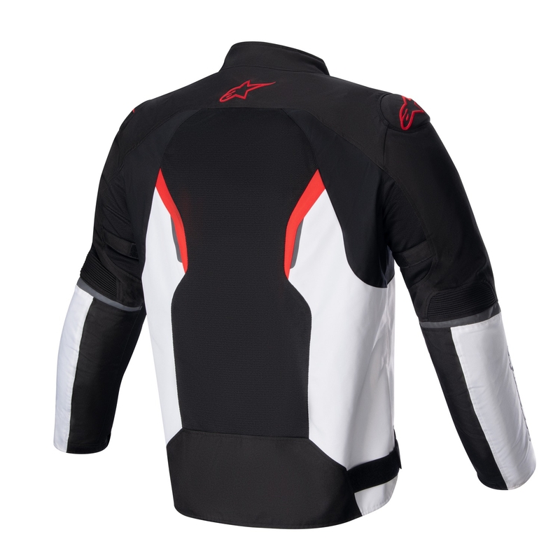 Moottoripyöräily takki Alpinestars AST AIR TECH-AIR 5 yhteensopiva musta-valkoinen-fluo punainen