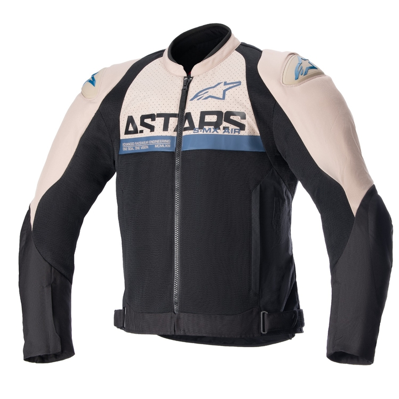 Alpinestars SMX Air vaaleanruskea-musta-sininen moottoripyörätakki
