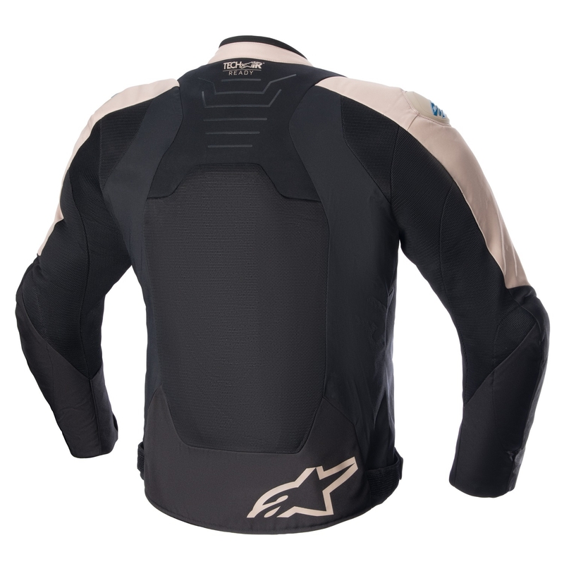Alpinestars SMX Air vaaleanruskea-musta-sininen moottoripyörätakki