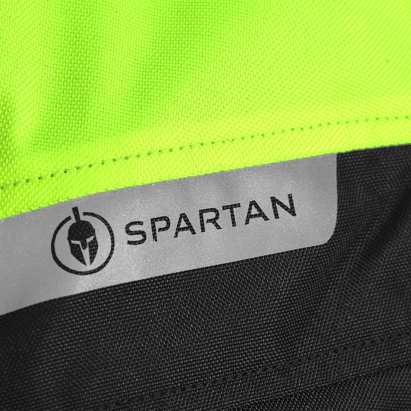 Moottoripyörätakki Oxford Spartan Long WP musta-fluo keltainen