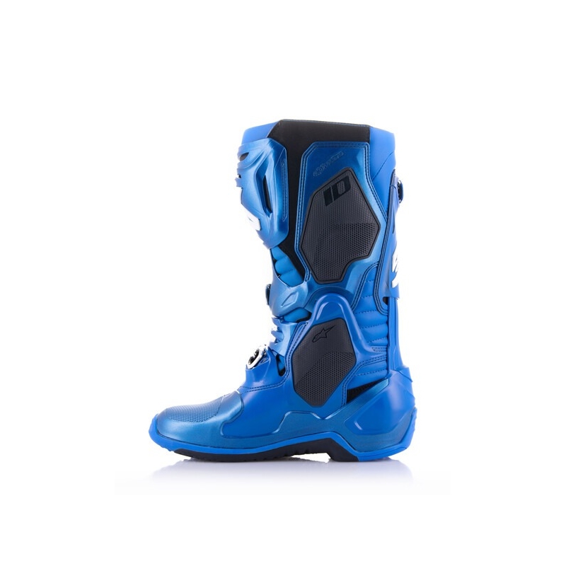 Alpinestars Tech 10 sini-musta-valkoiset moottoripyöräsaappaat