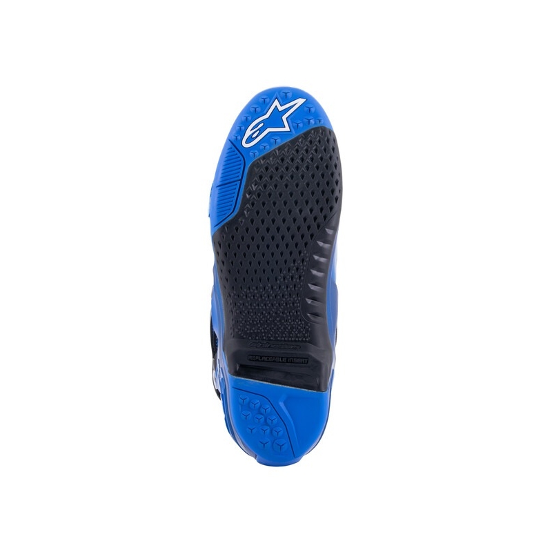 Alpinestars Tech 10 sini-musta-valkoiset moottoripyöräsaappaat