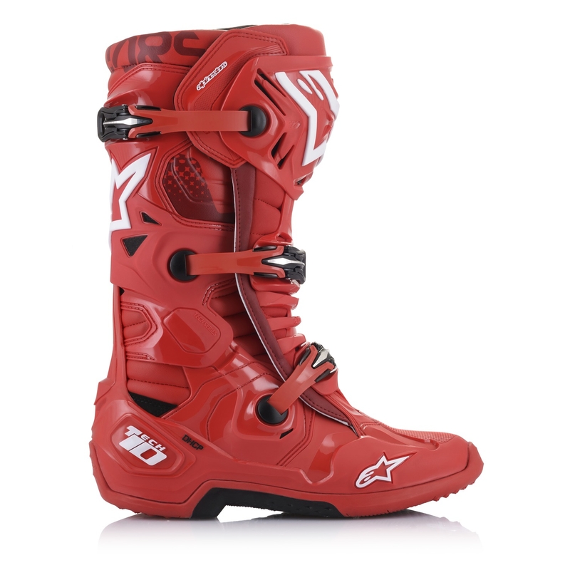 Alpinestars Tech 10 moottoripyöräsaappaat punainen