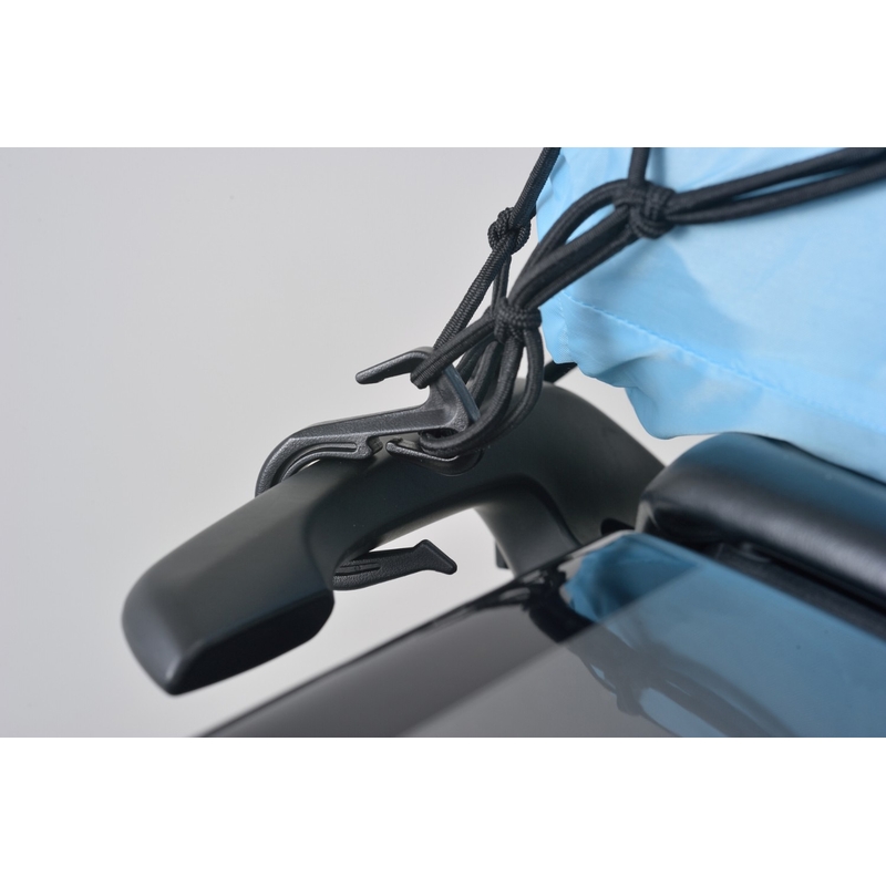 Joustava matkatavaraverkko moottoripyörälle muovikoukuilla Daytona 40 x 40 cm musta