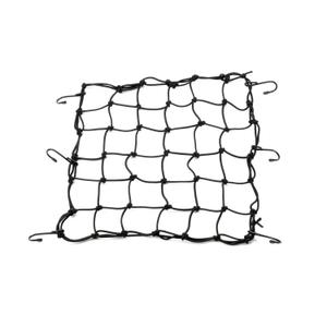 Joustava matkatavaraverkko moottoripyörälle metallikoukuilla Daytona 40 x 40 cm musta