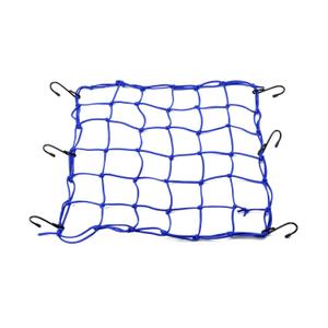 Joustava matkatavaraverkko moottoripyörälle metallikoukuilla Daytona 40 x 40 cm sininen