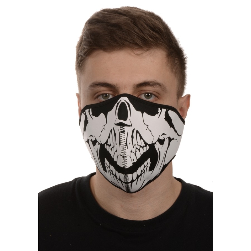Emerze Skull kasvonaamio musta ja valkoinen