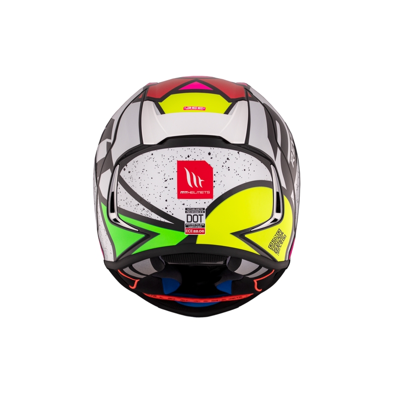 Integrální helma na motorku MT REVENGE 2 S Light CO lesklá bílo-růžovo-žlutá