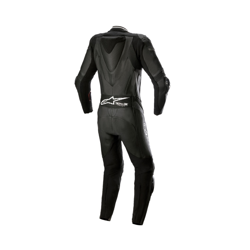 Alpinestars Naisten yksiosainen nahkainen moottoripyöräilyhaalari Alpinestars STELLA GP PLUS 2 Musta-valkoinen-metalliharmaa
