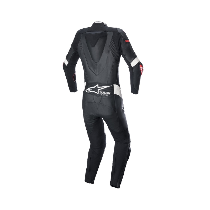 Alpinestars Naisten yksiosainen nahkainen moottoripyöräilyhaalari STELLA GP PLUS 2 Musta-valkoinen-fluopunainen