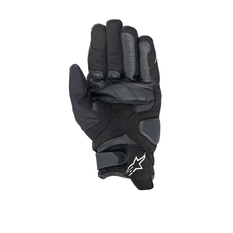 Alpinestars SMX-1 Drystar mustavalkoiset moottoripyöräilyhanskat