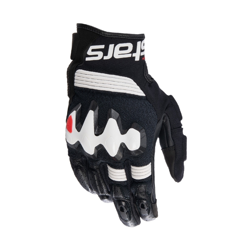 Alpinestars Halo Mustavalkoiset moottoripyöräilyhanskat
