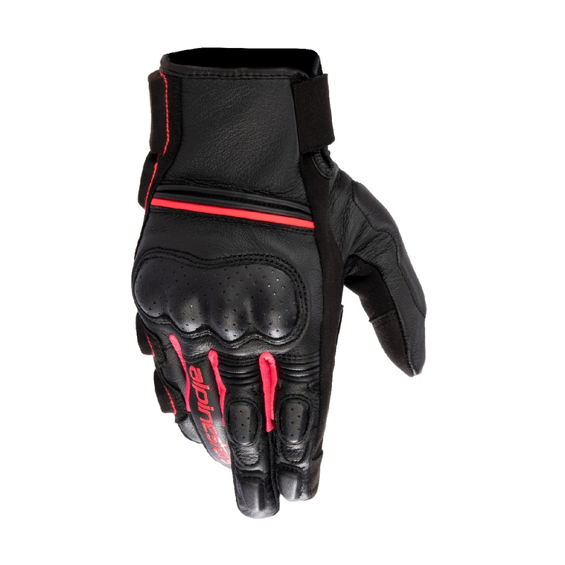 Alpinestars Stella Phenom Naisten moottoripyöräilyhanskat Musta ja vaaleanpunainen