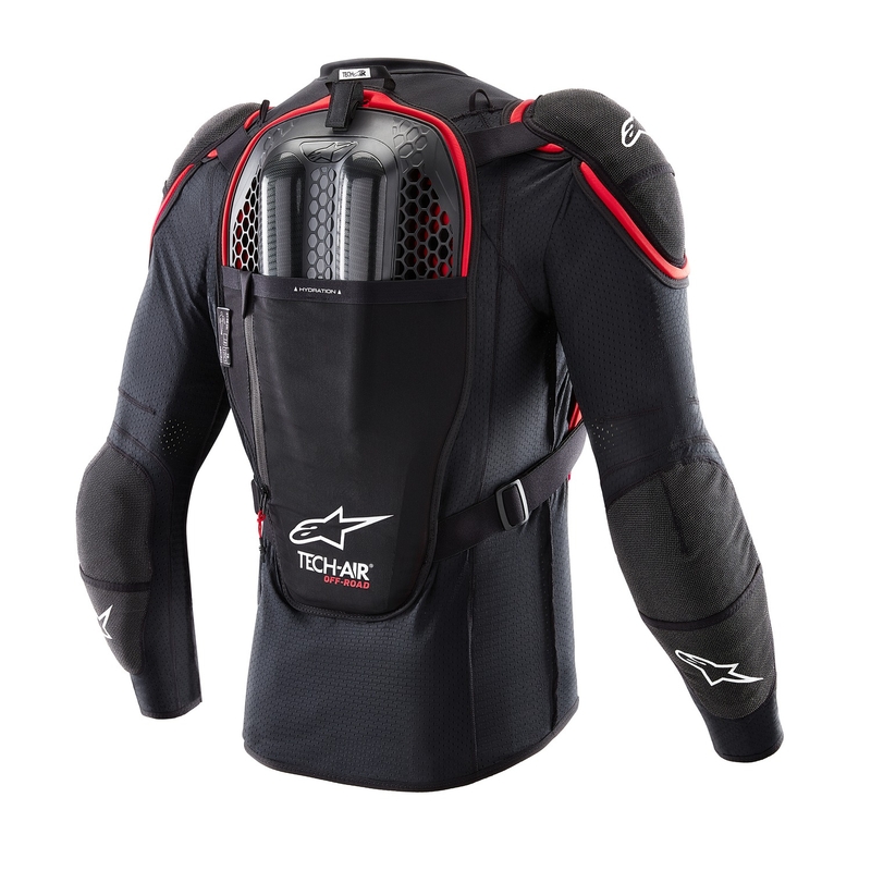 Turvatyynyliivi Alpinestars TECH-AIR®OFF-ROAD järjestelmä musta-punainen