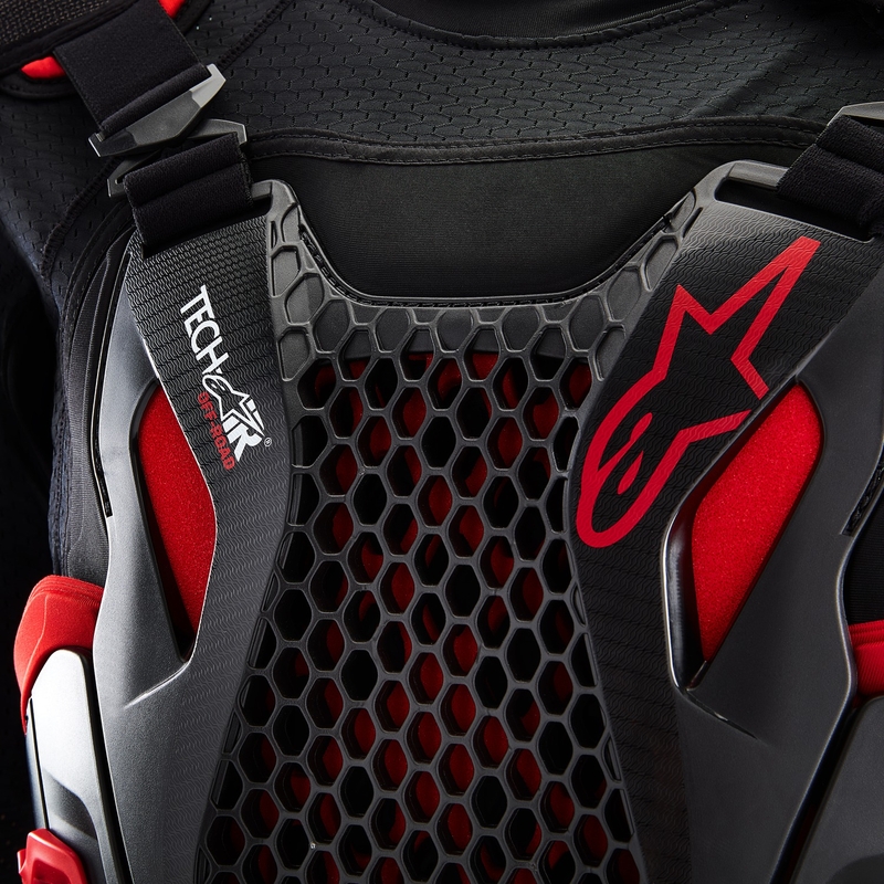Turvatyynyliivi Alpinestars TECH-AIR®OFF-ROAD järjestelmä musta-punainen