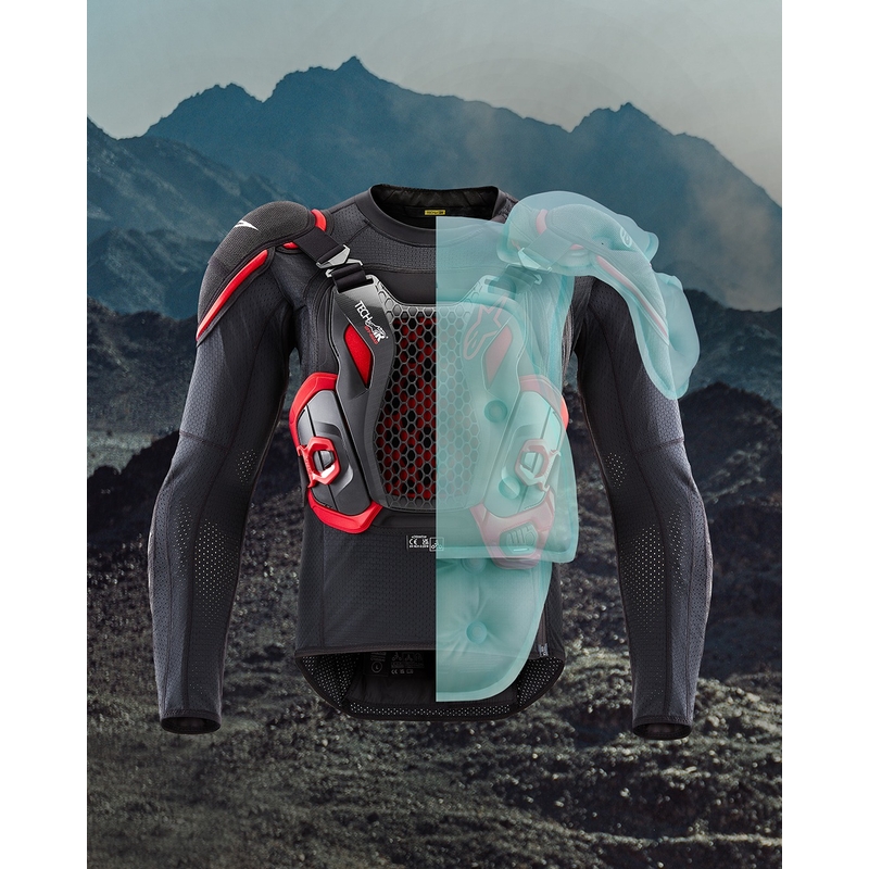 Turvatyynyliivi Alpinestars TECH-AIR®OFF-ROAD järjestelmä musta-punainen