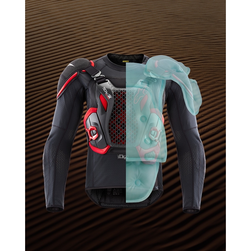 Turvatyynyliivi Alpinestars TECH-AIR®OFF-ROAD järjestelmä musta-punainen