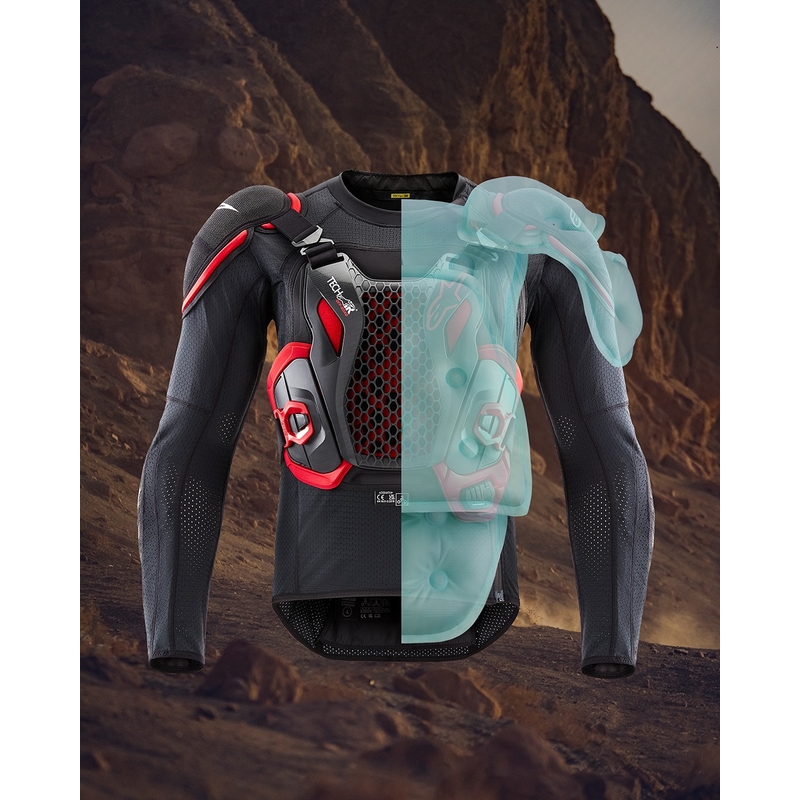 Turvatyynyliivi Alpinestars TECH-AIR®OFF-ROAD järjestelmä musta-punainen