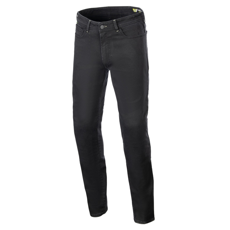 Alpinestars Copper 3 Denim Musta Moottoripyöräilyfarkut