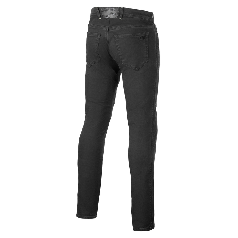 Alpinestars Copper 3 Denim Musta Moottoripyöräilyfarkut