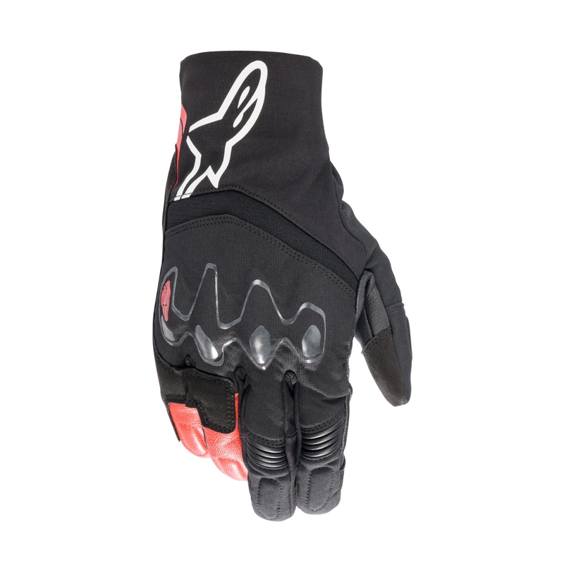 Alpinestars Hyde XT Drystar Musta ja punainen moottoripyöräilykäsineet