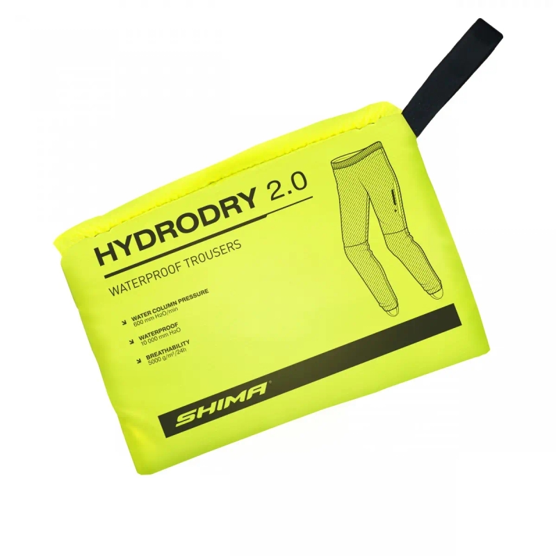 Vedenpitävät housut Shima Hydrodry 2.0 musta-fluo keltainen