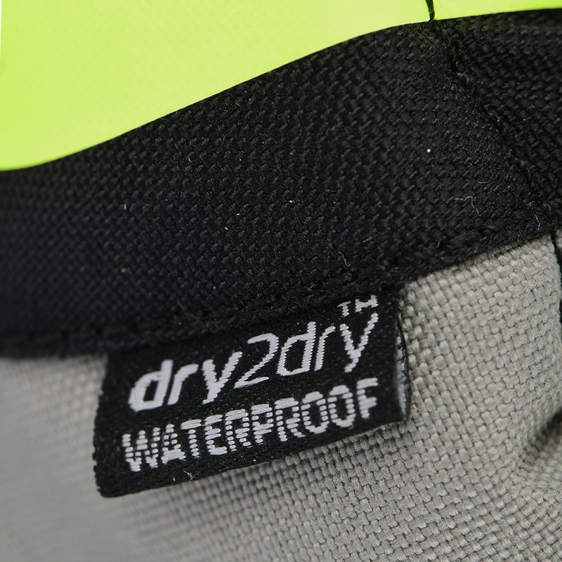 Oxford Montreal 4.0 DRY2DRY™ musta-harmaa-fluokankeltaiset moottoripyöräilykäsineet