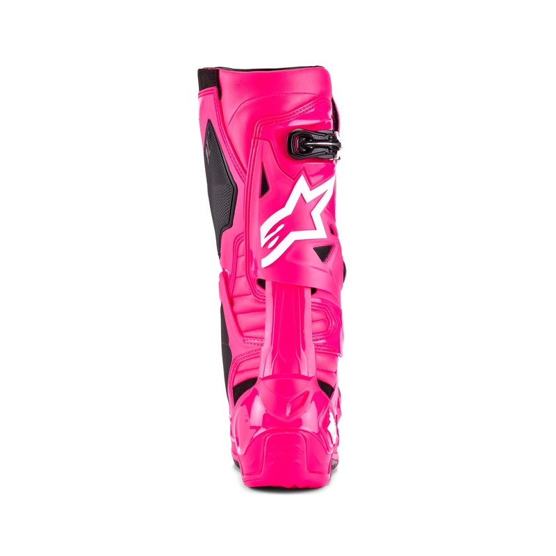 Alpinestars Tech 10 pinkki-musta-valkoiset moottoripyöräsaappaat