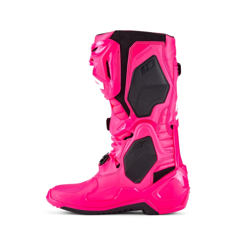 Alpinestars Tech 10 pinkki-musta-valkoiset moottoripyöräsaappaat
