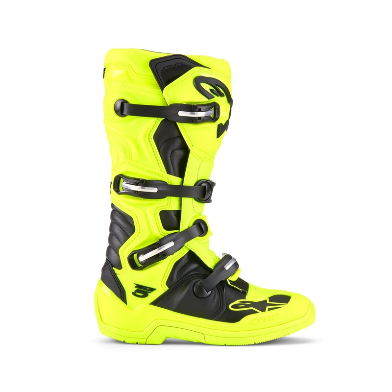Alpinestars Tech 5 fluo-kelta-musta moottoripyöräsaappaat