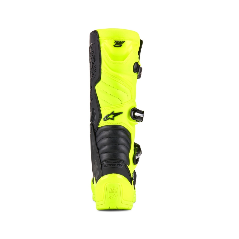 Alpinestars Tech 5 fluo-kelta-musta moottoripyöräsaappaat