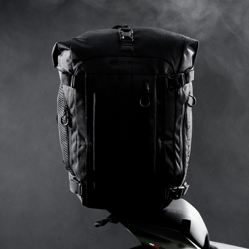 Moottoripyörälaukku Oxford Atlas B-20 Advanced Backpack 20 l harmaa