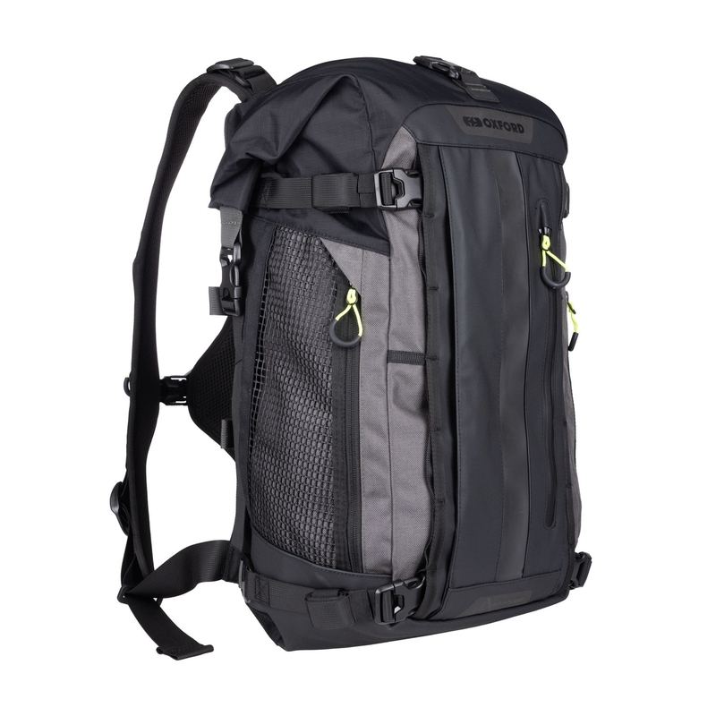 Moottoripyörälaukku Oxford Atlas B-30 Advanced Reppu 30 l musta