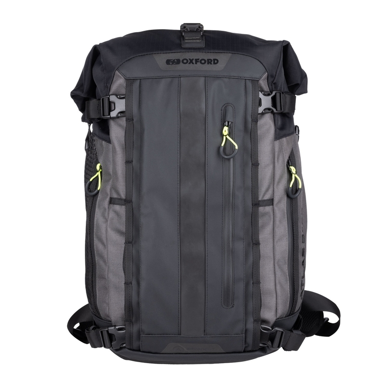 Moottoripyörälaukku Oxford Atlas B-30 Advanced Reppu 30 l musta