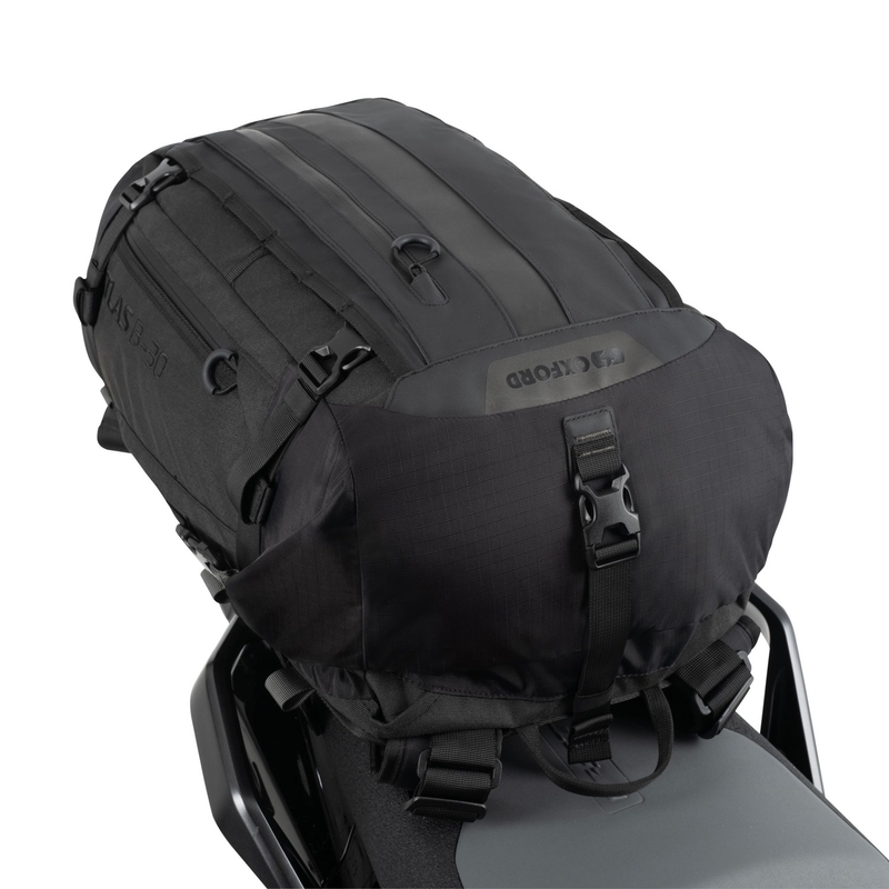 Moottoripyörälaukku Oxford Atlas B-30 Advanced Backpack 30 l harmaa