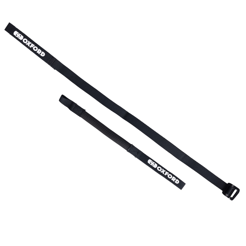 Oxford Atlas G-Hook matkatavarahihnat 2 kpl musta 17 mm x 2 m