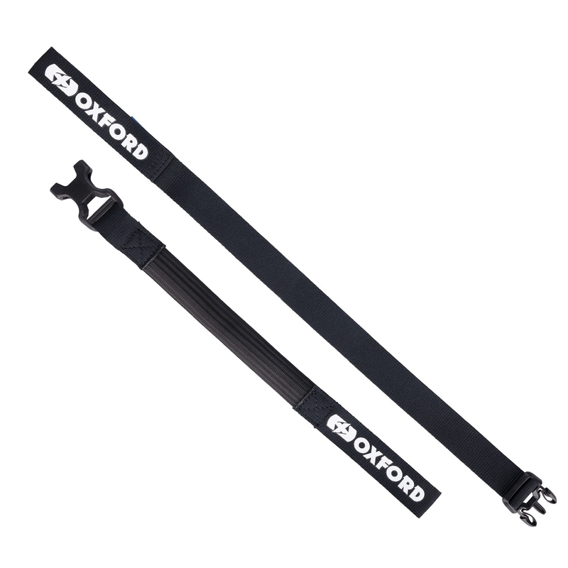 Oxford Atlas B-Clip matkatavarahihnat 2 kpl musta 26 mm x 1,2 m