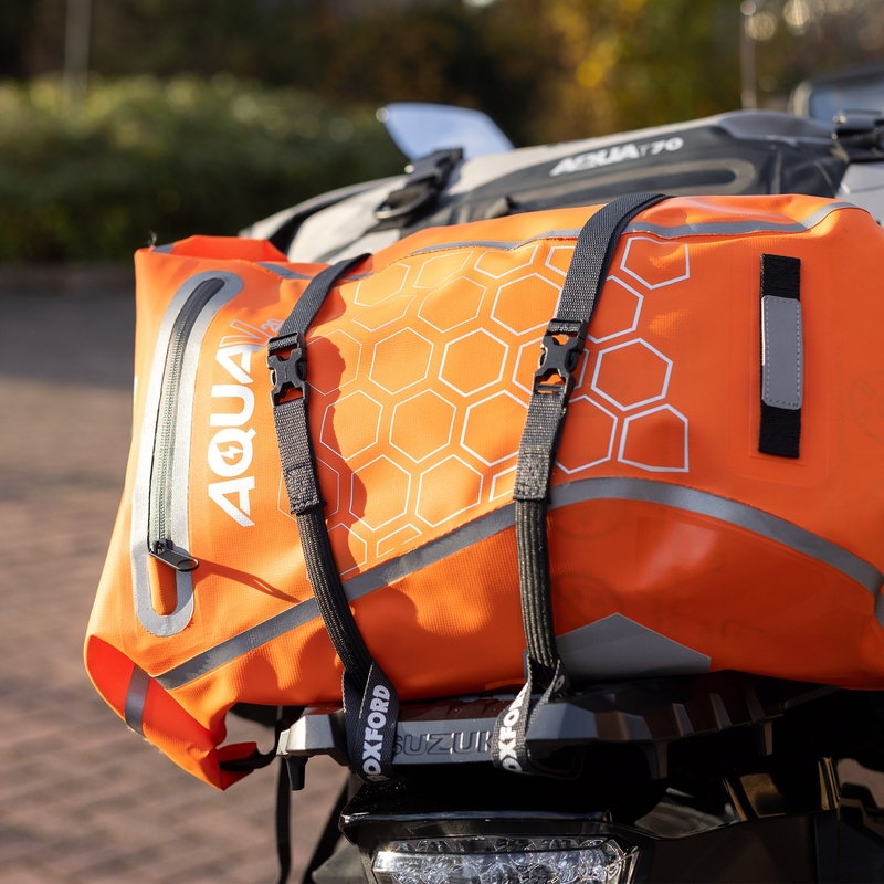 Oxford Atlas B-Clip matkatavarahihnat 2 kpl harmaa 17 mm x 2 m