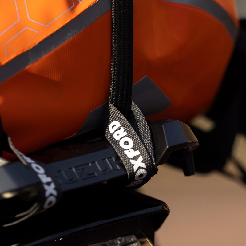 Oxford Atlas B-Clip matkatavarahihnat 2 kpl harmaa 17 mm x 2 m