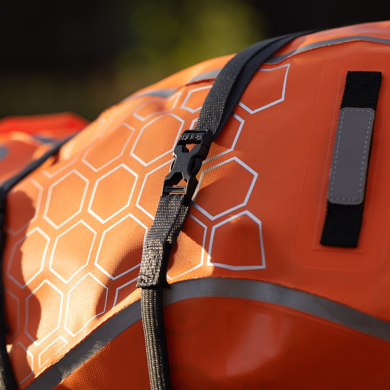 Oxford Atlas B-Clip matkatavarahihnat 2 kpl harmaa 17 mm x 2 m