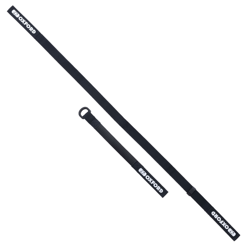 Oxford Atlas D-Ring matkatavarahihnat 2 kpl musta 26 mm x 1,2 m